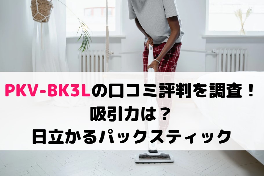 PKV-BK3Lの口コミ評判を調査！吸引力は？日立かるパックスティック
